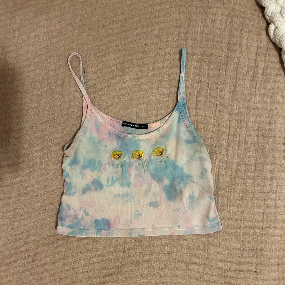 Brandy Melville tie-dye crop top